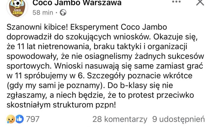 KOMUNIKAT klubu Coco Jambo nt. przyszłości klubu!